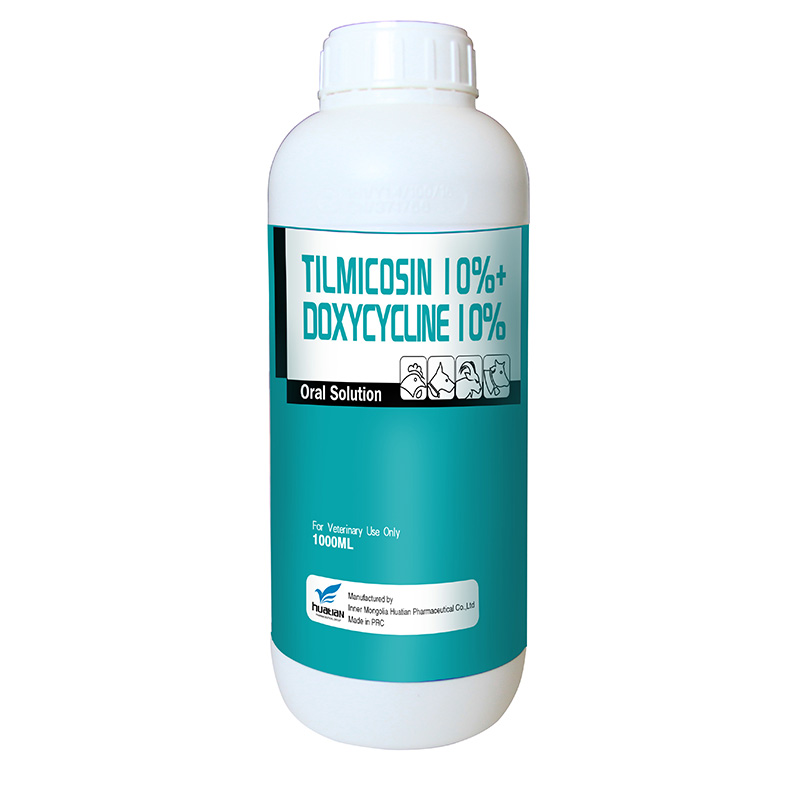 Tilmicosin 10%+Doxycycline 10% Oral Solution